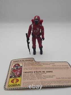 G. I. JOE ARAH Crimson Guard 1985 Loose Complete With Card