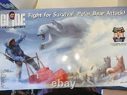 G I JOE Land Adventurer Fight For Survival Polar Bear Attack Convention Set 2006