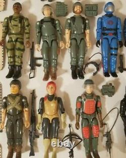 G. I. JOE Vintage lot Action FiguresSnake EyesScarlettStalkerZapCobraHASBRO