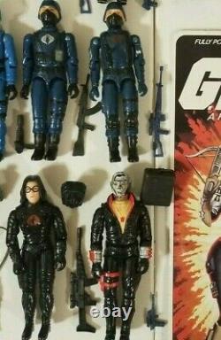 G. I. JOE Vintage lot Action FiguresSnake EyesScarlettStalkerZapCobraHASBRO