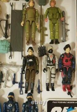 G. I. JOE Vintage lot Action FiguresSnake EyesScarlettStalkerZapCobraHASBRO