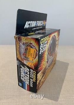 G. I. Joe Action Force Buzz Boar Boxed Unpunched Card Top Complete Great Example