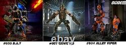 G. I. Joe Classified Series 007 Gung Ho, 033 B. A. T, 034 Alley Viper 6 Figure Set