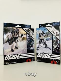 G. I. Joe Classified Series Cobra Snow Serpent and Acrtic B. A. T Brand New G. I. Joe Classified Series Cobra Snow Serpent and Acrtic B. A. T Brand New