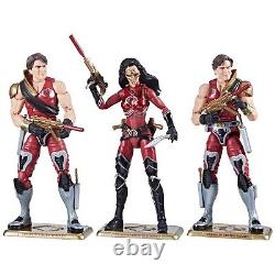 G. I. Joe Classified Series Crimson Strike Team Baroness, Tomax, Xamot 82 Hasbro