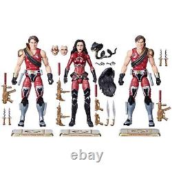 G. I. Joe Classified Series Crimson Strike Team Baroness, Tomax, Xamot 82 Hasbro