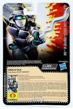 G. I. Joe Club Exclusive 4 Night Creeper Cobra Ice Ninja 3.75 Action Figure NRFP