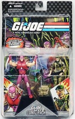 G. I. Joe Comic Pack 25th Anniversary Nemesis Immortal vs Lt. Falcon Figures