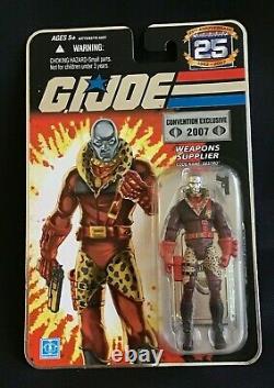 G I Joe Destro (Pimp Daddy) 25th Anniversary Comic Con Exclusive Silver Head MOC