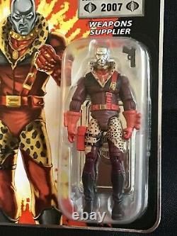 G I Joe Destro (Pimp Daddy) 25th Anniversary Comic Con Exclusive Silver Head MOC