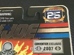 G I Joe Destro (Pimp Daddy) 25th Anniversary Comic Con Exclusive Silver Head MOC