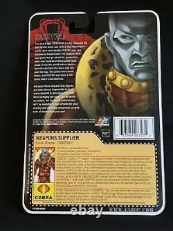 G I Joe Destro (Pimp Daddy) 25th Anniversary Comic Con Exclusive Silver Head MOC