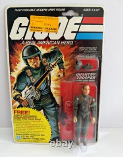 G. I. Joe Grunt Straight Arm 1982 Cobra commander offer card Resealed Peach 9 BK