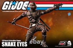 G. I. Joe Snake Eyes Sixth Scale action figure By Threezero Hasbro Sideshow 30cm