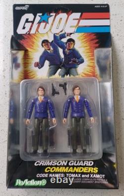 G. I. Joe Super7 ReAction+ Crimson Guard Commanders Tomax and Xamot Twins NEW
