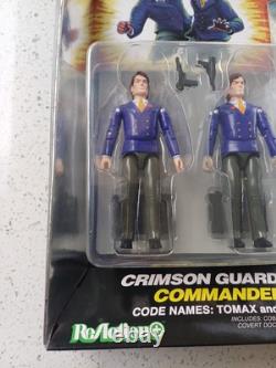 G. I. Joe Super7 ReAction+ Crimson Guard Commanders Tomax and Xamot Twins NEW