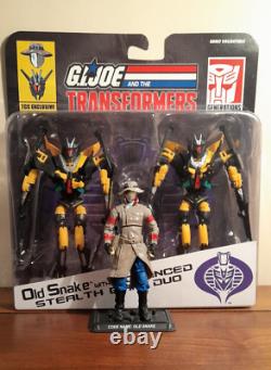 G. I Joe & Transformers Old Snake with Stealth BAT set GI 2015 PLEASE READ DESC