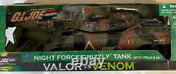 G. I. Joe Valor vs Venom Night Force Grizzly Tank With Wild Bill Very Rare