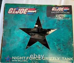 G. I. Joe Valor vs Venom Night Force Grizzly Tank With Wild Bill Very Rare