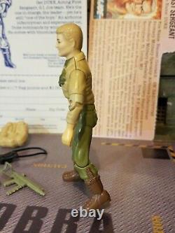 GI JOE 1984 DUKE UNCRACKED FIRST SERGEANT 100% & FILE MAIL IN with FLAG