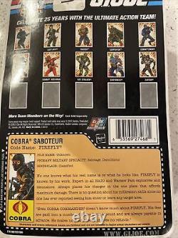 GI JOE 25th anniversary Cobra Saboteur Code Name FireFly