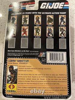 GI JOE 25th anniversary Cobra Saboteur Code Name FireFly