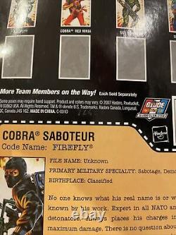 GI JOE 25th anniversary Cobra Saboteur Code Name FireFly