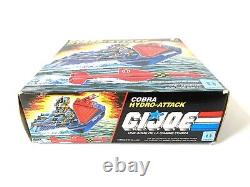 GI JOE Action Force? COBRA HYDRO-SLED 100% BOX? Vintage Figure Hasbro 1986