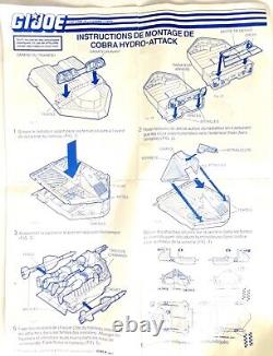 GI JOE Action Force? COBRA HYDRO-SLED 100% BOX? Vintage Figure Hasbro 1986