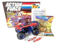 GI JOE Action Force? UK COBRA FERRET ATV BIKE 100% BOX? Vintage Figure Hasbro