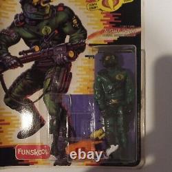 GI JOE FUNSKOOL 3xCarded Figures Cobra Night Viper, Cobra EEL & T. A. R. G. A. T