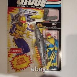 GI JOE FUNSKOOL 3xCarded Figures Cobra Night Viper, Cobra EEL & T. A. R. G. A. T