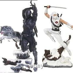 GI JOE GALLERY SNAKE EYES AND STORM SHADOW PVC STATUE new boxed