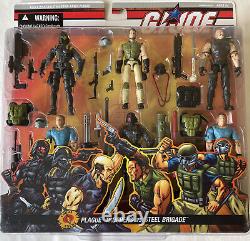 GI JOE Plague Troopers Vs Steel Brigade 6 Pack Rare Vintage 2006