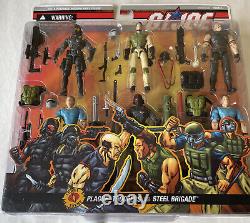 GI JOE Plague Troopers Vs Steel Brigade 6 Pack Rare Vintage 2006