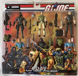 GI JOE Plague Troopers Vs Steel Brigade 6 Pack Rare Vintage 2006