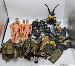 GI JOE doll 12 Action Figure + Clothes lot withaccessories