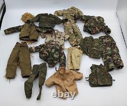 GI JOE doll 12 Action Figure + Clothes lot withaccessories