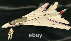 GI Joe 1983 Skystriker XP 14F Combat Jet Complete With Ace Pilot & Original Box