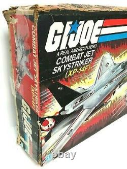 GI Joe 1983 Skystriker XP 14F Combat Jet Complete With Ace Pilot & Original Box