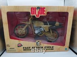 GI Joe 35th Anniversary Fast Attack Motorcycle Figure Vehicle 1998 Hasbro MIB