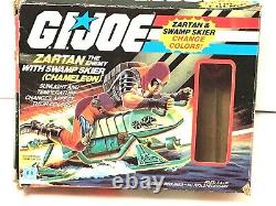 GI Joe ARAH Zartan with Box Swamp Skier Chameleon 1984 Complete Hasbro Vintage MIB