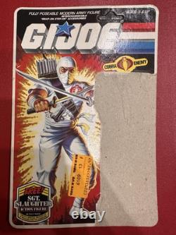 GI Joe Action Force Hasbro Storm Shadow Unpunched File Card Vintage