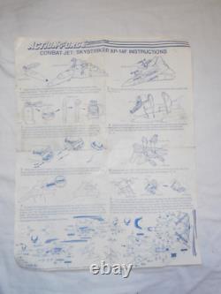 GI Joe Action Force Skystriker XP-14F Combat Jet Nr Complete 1985