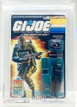 GI Joe BEACHHEAD 1986 MOC AFA 80 Hasbro Vintage Factory Sealed Action Figure