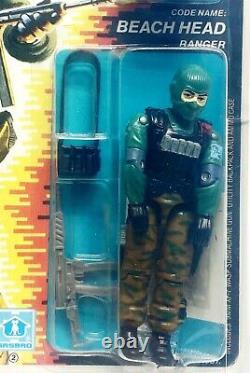 GI Joe BEACHHEAD 1986 MOC AFA 80 Hasbro Vintage Factory Sealed Action Figure