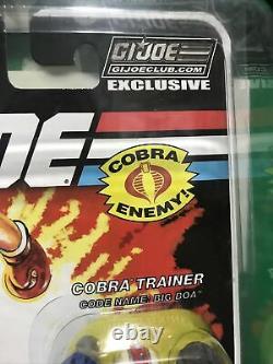 GI Joe Club Exclusive 2012 Cobra trainer Big Boa Action Figure New Sealed
