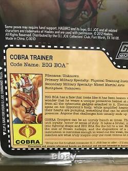 GI Joe Club Exclusive 2012 Cobra trainer Big Boa Action Figure New Sealed