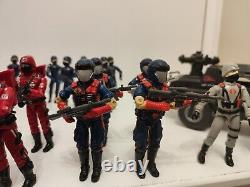 GI Joe Cobra Army 10 x Officers, 8 x Crimson Guard, 4 x Viper Commander Stinger