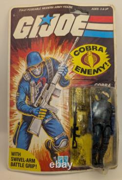 GI Joe Cobra Enemy Soldier 1986 Vintage Hasbro Figure on Card RK585